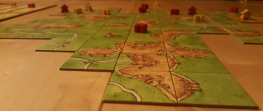 Eine Partie Carcassonne. Eigene Aufnahme.